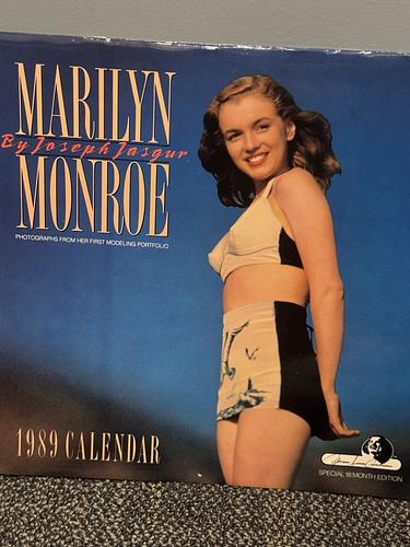 1989 Marilyn Monroe Calendar