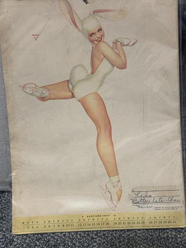 1947 Pinup Calendar by George Petty full year