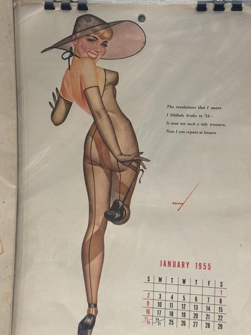 1955 Esquire Calendar by George Petty