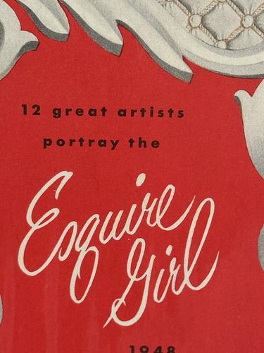 1948 Esquire Girl Full year vintage pinup calendar